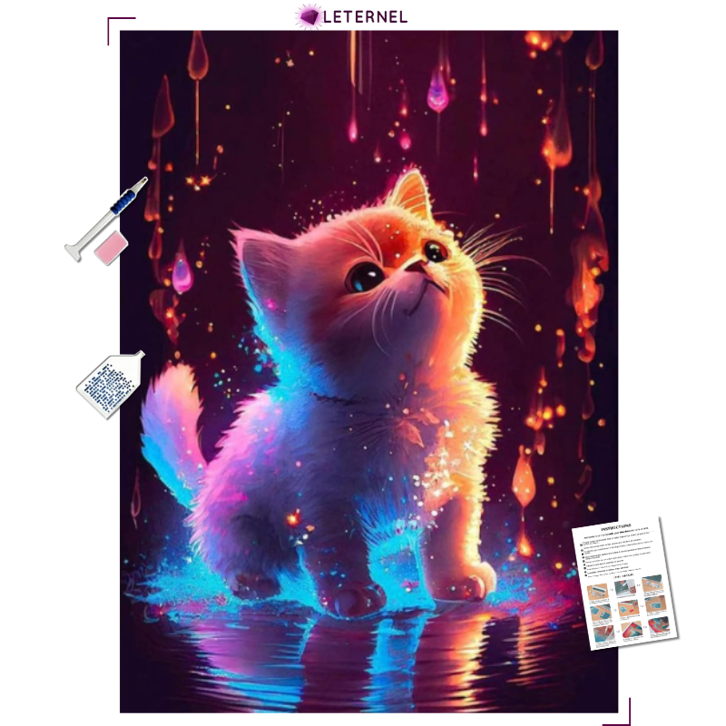 Broderie Diamant - Chaton fluo