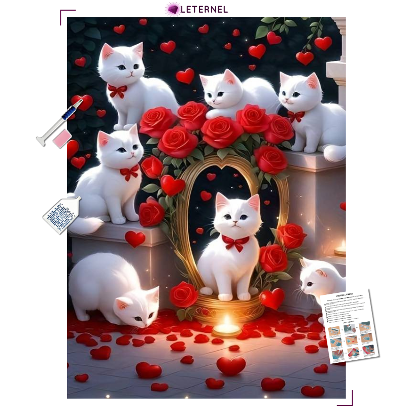 Broderie Diamant - Chatons Saint-Valentin