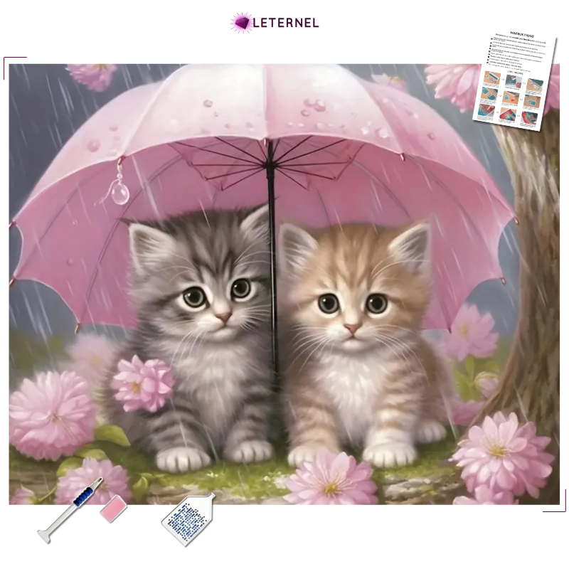 Broderie Diamant - Chatons parapluie