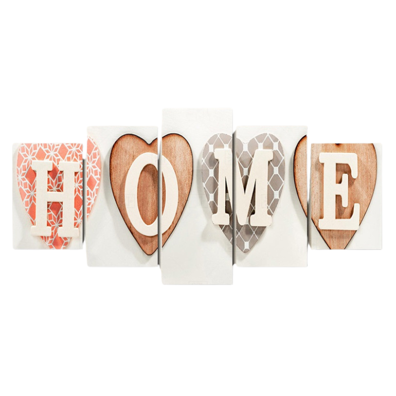 Broderie Diamant Multi panneaux - Coeur home