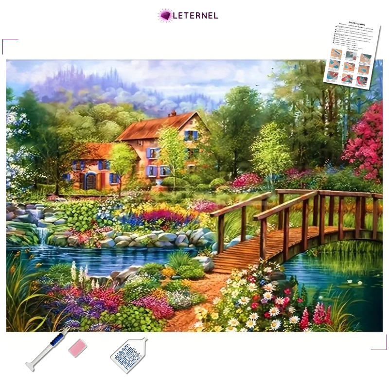 Broderie Diamant - Jardin magique