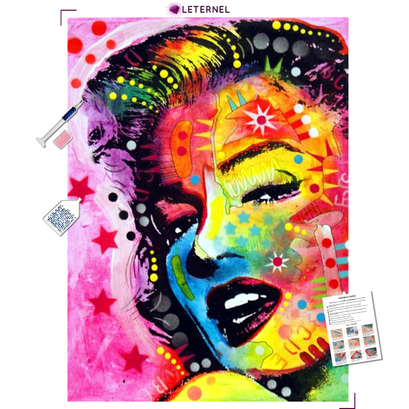 Broderie Diamant - Marylin colorée