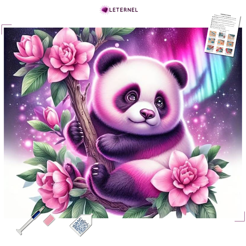 Broderie Diamant - Panda branche