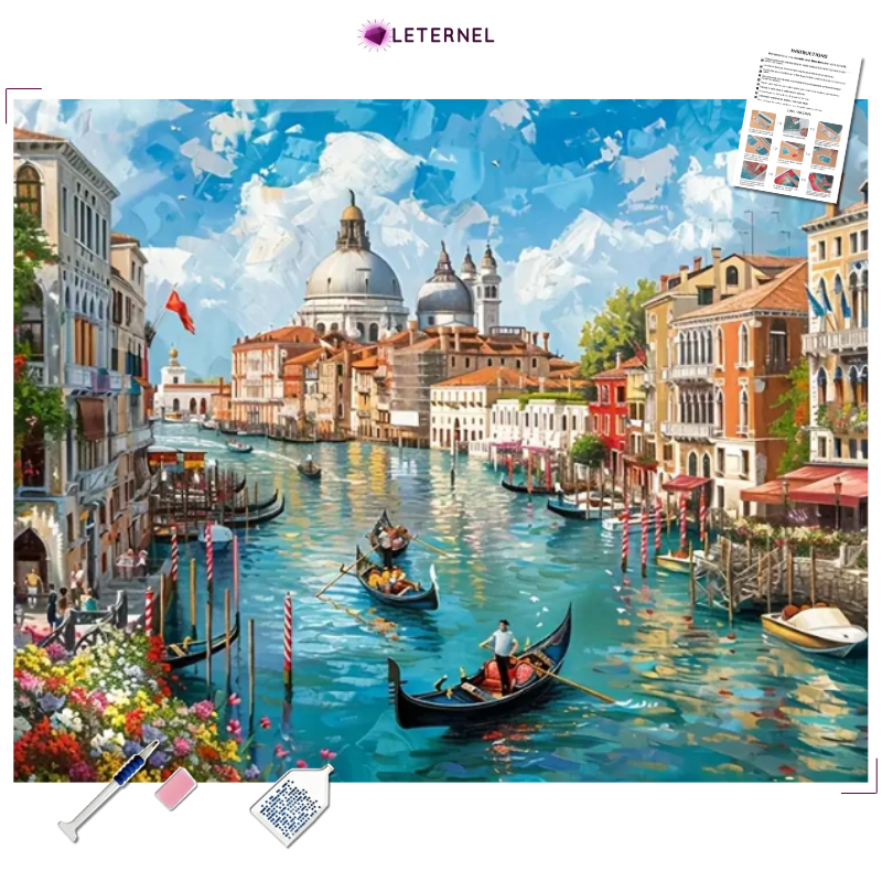 Broderie Diamant - Peinture Venise