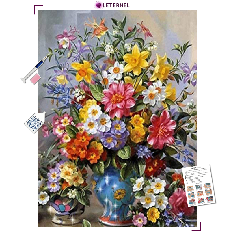 Broderie Diamant - Vases sublimes